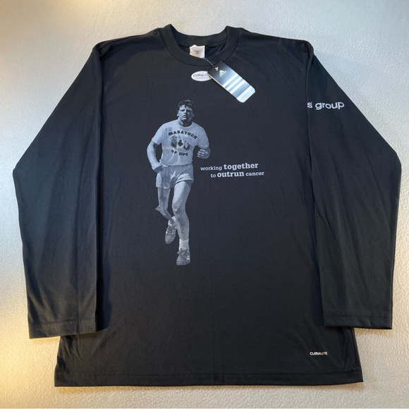 Adidas Unsiex Terry Fox Climalite Long Sleeve Tee Size Large NWT! - Picture 2 of 12
